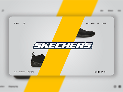 Landing Page for Skechers ad campaign app branding branding design design app design art graphic design graphic art skechers ui ui ux ui ux design ui 100day user center design userinterface userinterfacedesign