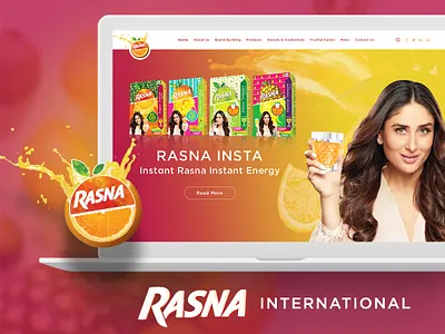 Rasna International Website creative creative website design dribbble home page home page design india inspiration juice landing page landing page design rasna rasna international rasna juice ui design ui ux design ux design website website design website inspiration