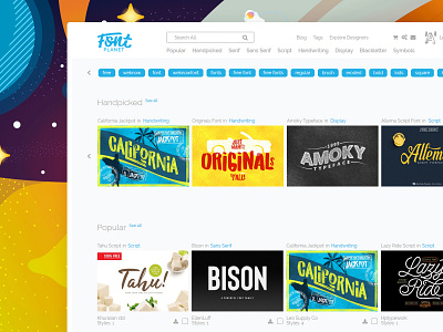 Fontplanet.com - Free Fonts design font fonts script type typography ui ux web website