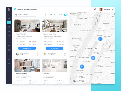 Real Estate Dashboard app app concept app design clean dashboard dashboard design dashboard ui design graphic design grid ui ui ux design uidesign webdesign