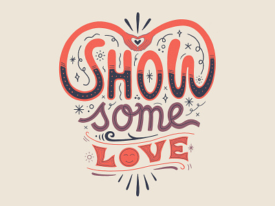 Show Some Love custom type hand drawn type hand lettering illustration lettering perspective collective perspective podcast show some love women in illustration