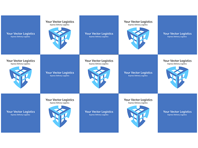 Your Vector Logistics illustration logo typography