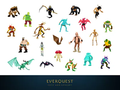 EverQuest 20th Anniversary - Bestiary bestiary creatures eq everquest mmo mmorpg npcs rpg