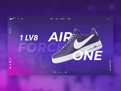 Nike eCommerce color design ecommerce nike ui ux web webdesign