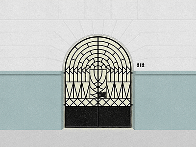 Orizaba 212 - #PortalesIlustrados door doors illustration illustrator ilustracion ironwork portales ilustrados portals puertas