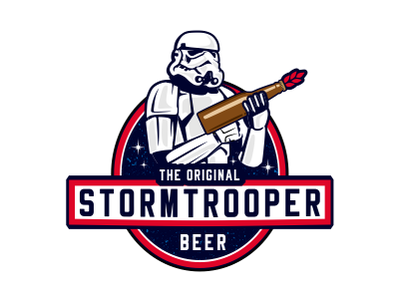 Stormtrooper beer beer branding branding craft beer craft brew craft brewery fun illustrated illustratioin label design logo logodesign logodesigner illustration brand logoicon movie space starwars starwarsday stormtrooper unique design