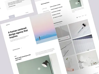 Sneak peek. agency bootstrap design landing minimal portfolio templates usplash web web design