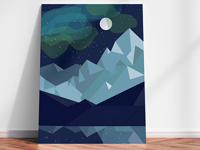 mountain poster cover design illustration ilustracao ilustración mountain mountain poster night poster poster a day poster art poster challenge vector