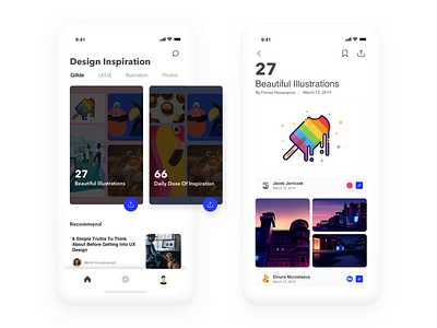 Inspiration library app