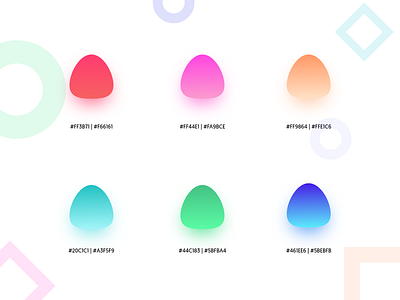 Gradient Colors app icon branding color color palette colour palette dashbaord design gradien gradient color gradient color inspiration icon icons design illustration ios minimal ui ux uxui vector web