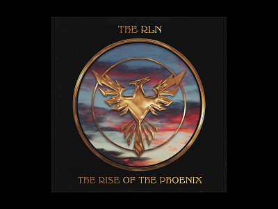 The Rise of the Phoenix album album art album artwork album cover cover art design graphic design grunge half tone print retro retrowave sci fi science science fiction texture type typography vintage visual art