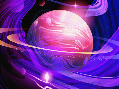 From Space With ❤ color dream fantasy nft planet space