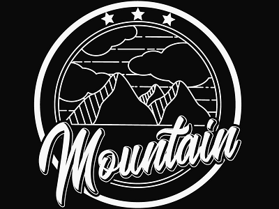 Mountain adobe branding design illustration illustrator lettering logo type typography vector