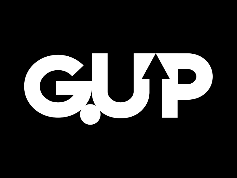 G.UP Logo Design & Logo Reveal agent orange design arrow logo gif glitche media logo negative space logo reputation management simple design social media logo typographic up logo up north wordmark logo