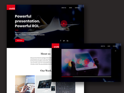 Virsitil_Agency website art direction logo ui webdesign