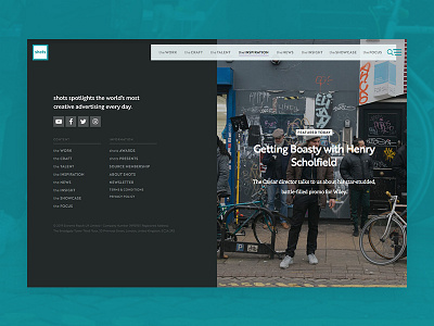 shots.net footer blog footer footer design front end development magazine news web design