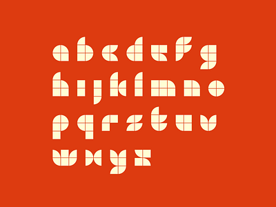 Modular typeface design flat graphic design grid modular typeface typography vector