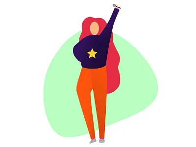 Illustrator 3 adobe illustrator art character design happy illustration illustrator karaoke mood redhead rockstar singer sketch vector vector art vector artwork