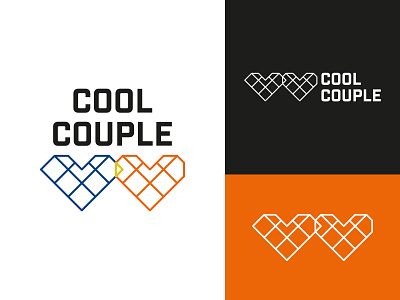 Cool Couple branding boy brand brand identity branding clean connection cool cool design couple girl heart heart design heart logo hearts logo man street fashion streetwear t shirt woman