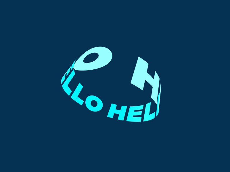 Hello animation kinetic typography motion type