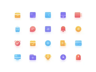 轻质感渐变图标 图标