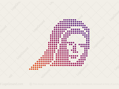 Maria Magdalene Logo bible christ christian church dots dotted face god head holy virgin lady logo logo for sale mary magdalene mother passion portrait religious saint woman