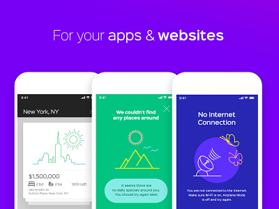 Creative Placeholders and Scene Illustrations 404 404 page abstract illustration e commerce app illustration placeholders scene ui ux