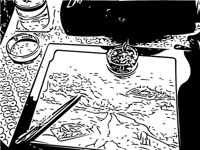 Beginning Of My Map 01 adobe capture design drawing illustration illustration art ink pencil