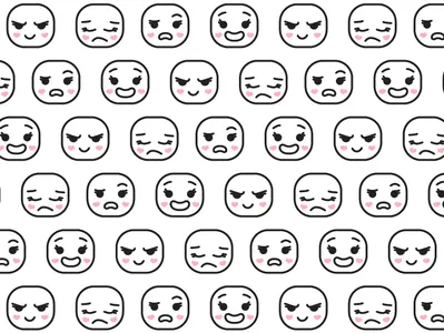Star Emoji Pattern adobe illustrator cute emoji emoji pattern emotions heart illustration nice pattern star star vs evil