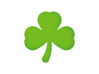 Shamrock 2d design flat shamrock vector