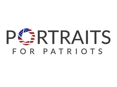 Portraits for patriots branding camera lens logo non profit