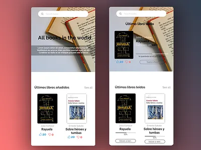 A library app app blue brand character clean design flat graphic design icon logo minimal mobile typography ui ux vector web website