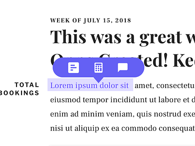 Inline text options design explorations inline text interactiondesign text typography ui