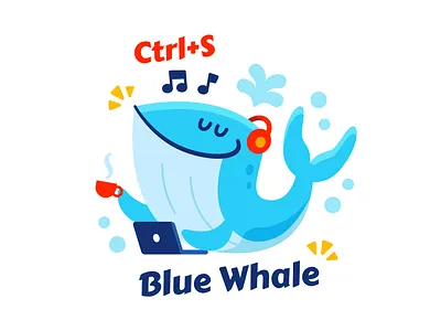 ctrl-save.com t-shirt Design animal branding cartoon character coffee cool creative cute environment flat funny illustration marine mascot music relax t shirt vector whale wwf