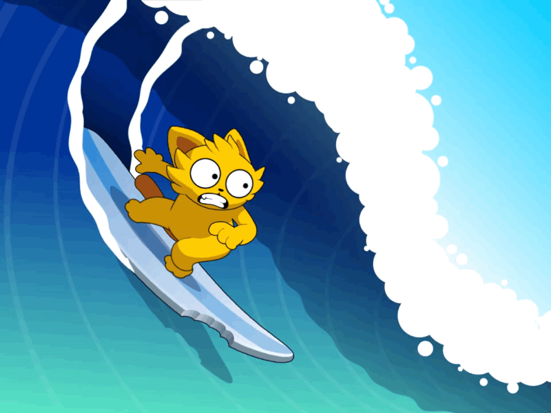 Surfer surfing