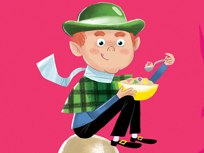 Lucky Charms digital holiday illustration illustration art st patricks day