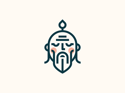 Sensei branding face head icon japan japanese logo logo design master minimal sensei teacher wise