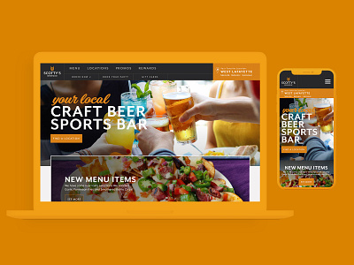 Scotty's Brewhouse | Website Redesign beer beer branding branding craft beer graphic design restaurant ui ui ux ui ux design uidesign web design webflow website