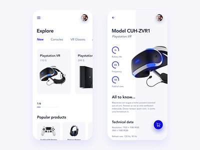 PlayStation Store App app clean design ios mobile mobile app playstation simple store store app ui ui interface uidesign uiux ux uxdesign vr