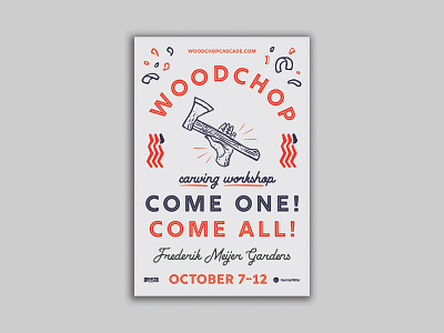 Woodchop Version 1 Event Poster art branddesign branding creative customlogo design event branding illustration logodesign logodesigner outdoordesign poster design typography vector vintagedesign