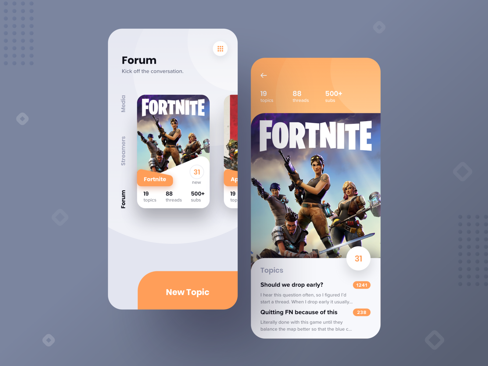 Example of Video Game Message Board App