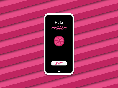 Hello Dribbble debut dribbble first hello login screen shot ui
