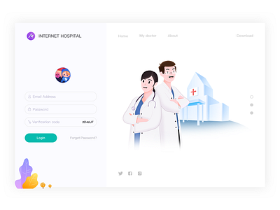 Medical webpage web 插图