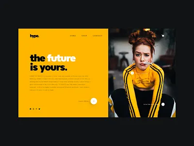 hype. design landingpage uidesign webdesign websitedesign
