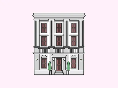 Umbrella Academy ☂️ animation building building blocks building design city illustration minimalist netflix toronto tv show umbrella academy