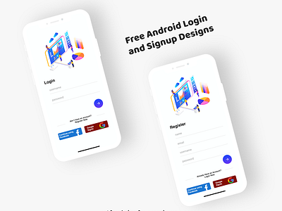 Minimal Login Design android app android login app design ios login minimal modern register ui ux