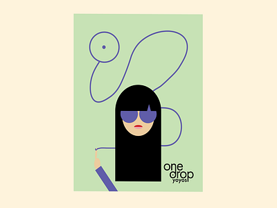 One Drop yo-yos art design feminine illustration one drop women yo yo