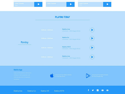 wireframe for live radio streaming part 3 adobe xd adobeillustator app branding debut design radio typography ui ux web wire frame