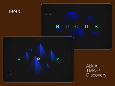 mwb.studio — AIAIAI TMA-2 Discovery 3d blue campaign dark data discover discovery headphones interactive interface listen music pseudo user experience visualisation weekly