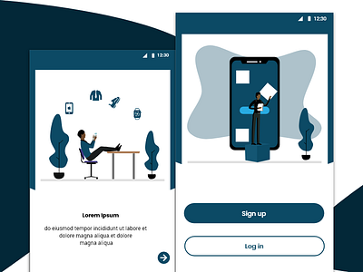 Mobile App adobe xd design ui vector